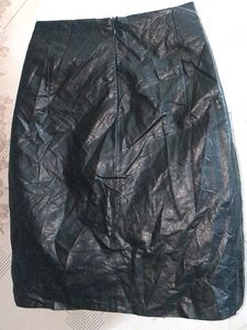 Black Leather Mini Skirt