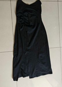 Black Side Slit Dress
