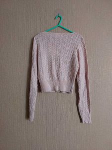 Cute Pink Knit Cardigan