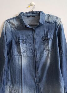 Denim Blue Shirt For Women
