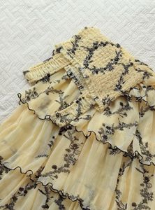 Ganni Floral Tiered Maxi Dress