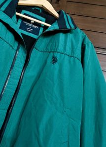 U.S. Polo Assn. Men Green Bomber Jacket