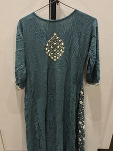 Teal Embroidered Indian Suit Set