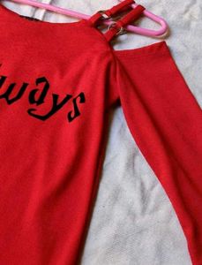 Red &#39;Always&#39; Graphic Tee