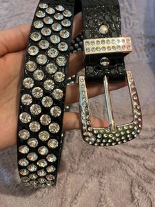 Rhinestone Studded Belt