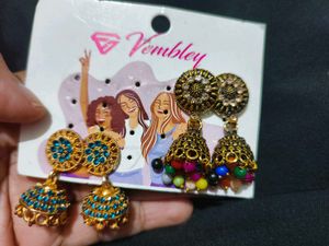 Vembley Jhumka Earrings