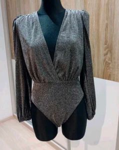 Sparkling Silver Bodysuit XL