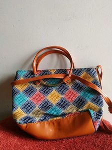 Colorful Patterned Tote Bag