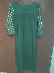 Green Printed Kurta