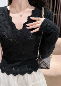 goth/alternative y2k Emo Black Knit Top