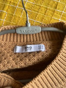 Two-Tone Knit Sweater