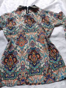Y2K Paisley Print Top 🖤