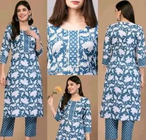 Floral Print Kurta Set