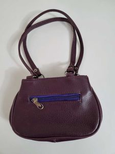Elegant Purple Small Handbag