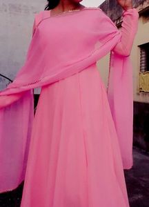 Pink Anarkali Suit