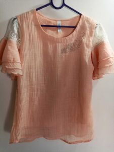 Stylish Frill Sleeves Top For Girls