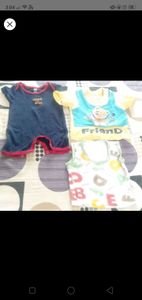 Combo of 8 baby tshirts and 2 rompers