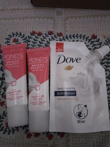 COMBO DOVE BODYWASH & POND'S FACEWASH
