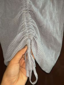 Ribbed Knit Top - Long Sleeve Powder Blue