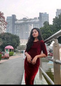 Velvet Wine Red Dress (women)