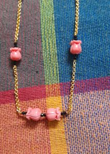 Tupil Flower Bead Chain(micro Gold Polish)