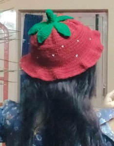 Strawberry Crochet Hat 🍓✨