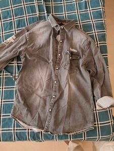 Grey Denim Shirt