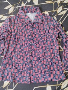 Patterned Button-Down Shirt