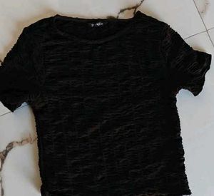 Zudio Stylish black crop Top