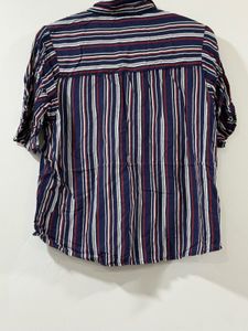 Striped Button-Down Shirt