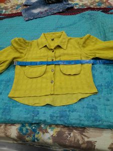 Stylish Mustard Girls Top