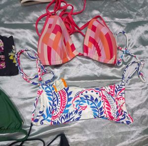 Bundle Of 7 Womens Imported Bikini Tops