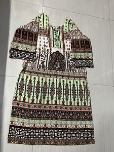 Mint Green Paisley Print 3-Piece Outfit