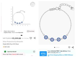 Giva Silver 925 Protective Eye Bracelet