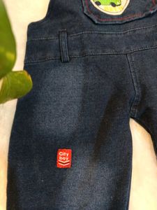 Cute Car Denim Dungarees
