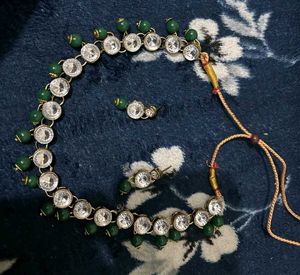 Green Stone Necklace Set