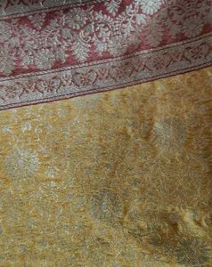 Elegant Yellow &amp; Red Saree