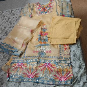 Embroidered Pakistani Suit