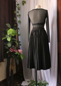 Pleated Midi Skirt