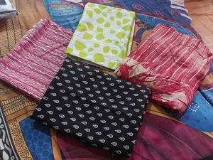 Cotton Fabric Pack Of 4
