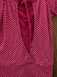Pink Polka Dot Top