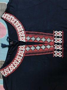 Blue Colour Crop Top