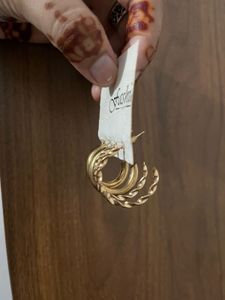 Gold Hoop Earring Set