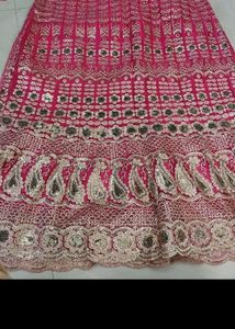 Pink Embroidered Lehenga