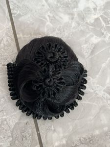 Floral Hair Bun Accessory