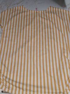 Bunny Print Striped Tee