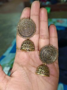 Jhumka Earrings golden