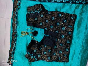 Sea Green Saree