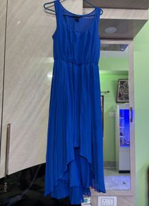 Blue High-Low Dress