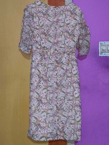 Floral Bird Print Dress